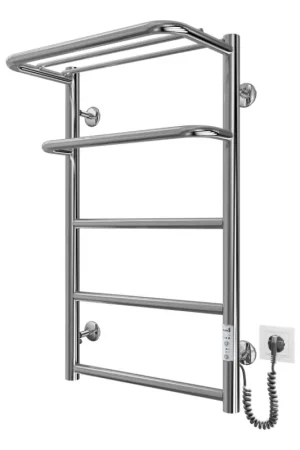 Premium Handdoekradiator HOTEL 75W/230V 66x42 cm RVS/chroom, rechts