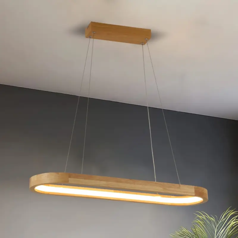 Populair Brilagi - LED hanglamp aan kabel UMEA WOOD LED/30W/230V 70x20 cm hout