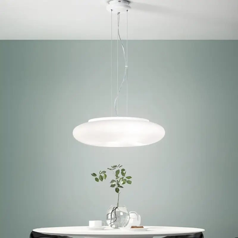Laatste Kans Ondaluce - Hanglamp met kabel DODI 2xE27/15W/230V Ø 53 cm wit