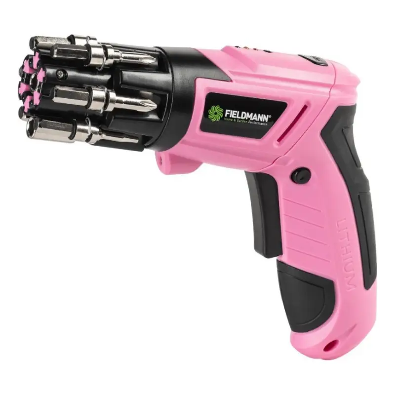 Fieldmann - accuschroevendraaier 3,6V 1300 mAh roze Speciale Aanbieding