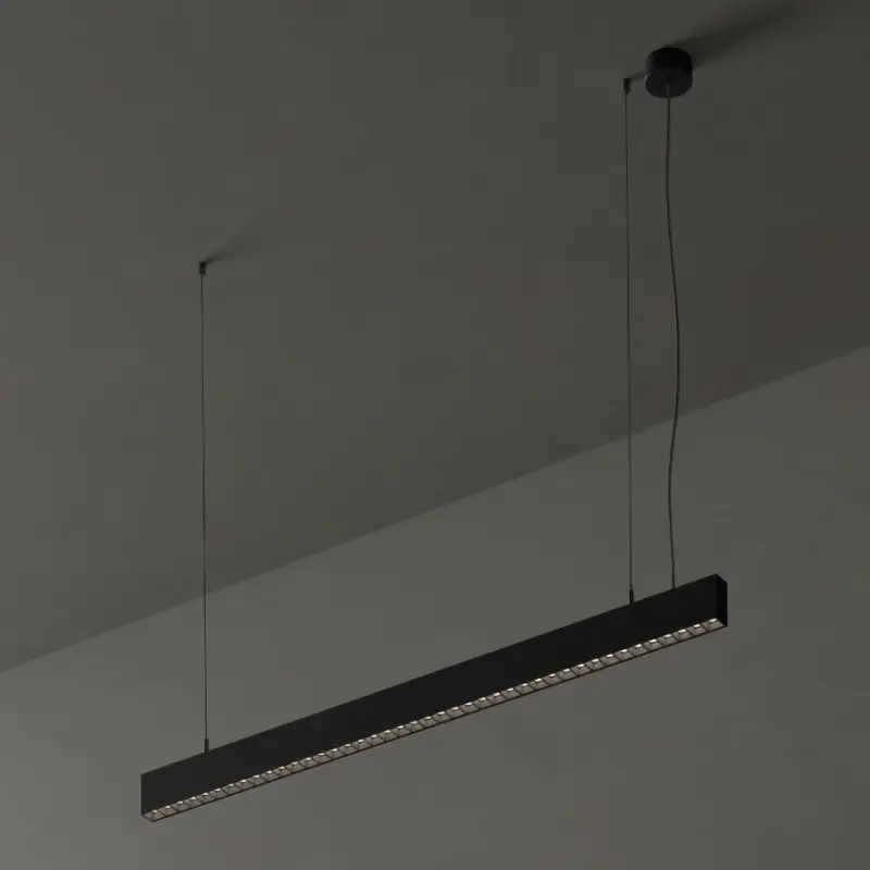 Lage Kosten Ideal Lux - LED-hanglamp aan kabel OFFICE LED/30W/230V 3000K CRI 90 zwart