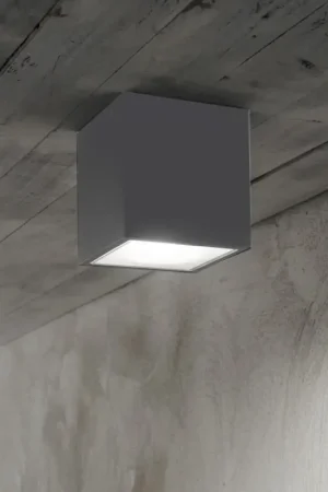 Beperkte Voorraad Ideal Lux - Buitenspot TECHO 1xGU10/20W/230V 15x15 cm IP54 antraciet
