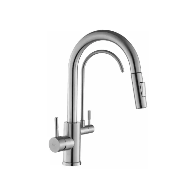 REA-B7563 - Keukenkraan met uittrekbare sproeikop en geïntegreerde filtratie ECO FRESH 37,5 cm, nikkel Beperkte Voorraad