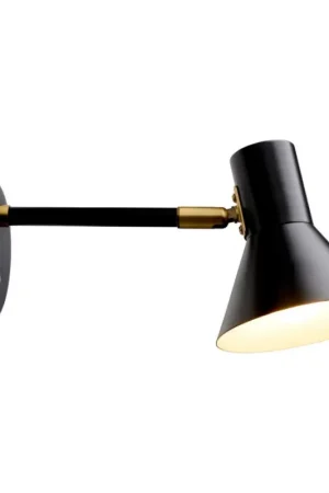 Aanbieding Halo Design 747450 - Wandlamp STYLE 1xE14/25W/230V zwart/messing