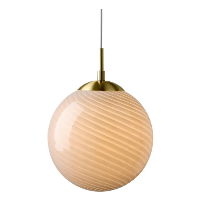 Aanbieding Halo Design 748358 - Hanglamp met snoer CANDY 1xE27/25W/230V Ø 20 cm grijs/messing