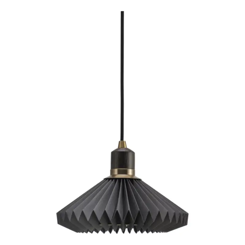 Aanbieding Halo Design 744084 - Hanglamp aan snoer PARIS 1xG9/28W/230V Ø 24 cm zwart/messing/eiken