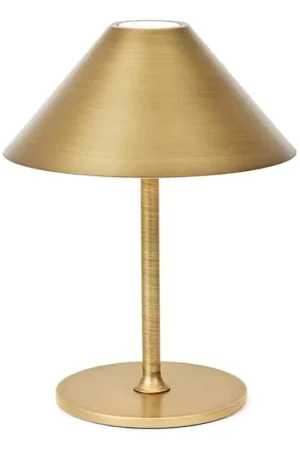 Seizoensaanbieding Halo Design 800841 - Dimbare oplaadbare buitentafellamp HYGGE LED/3W/4000 mAh IP54 messing