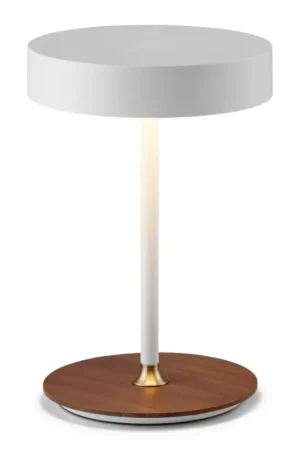 Alleen Vandaag Halo Design 745760 - LED dimbare oplaadbare tafellamp ON THE MOVE LED/2,5W/4000 mAh wit/hout