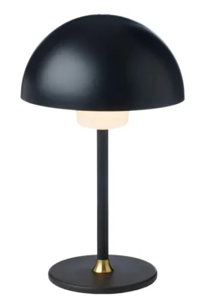 Beperkt Aanbod Halo Design 747573 - Dimbare oplaadbare LED-tafellamp MOON LIGHT LED/2,7W/2600 mAh zwart