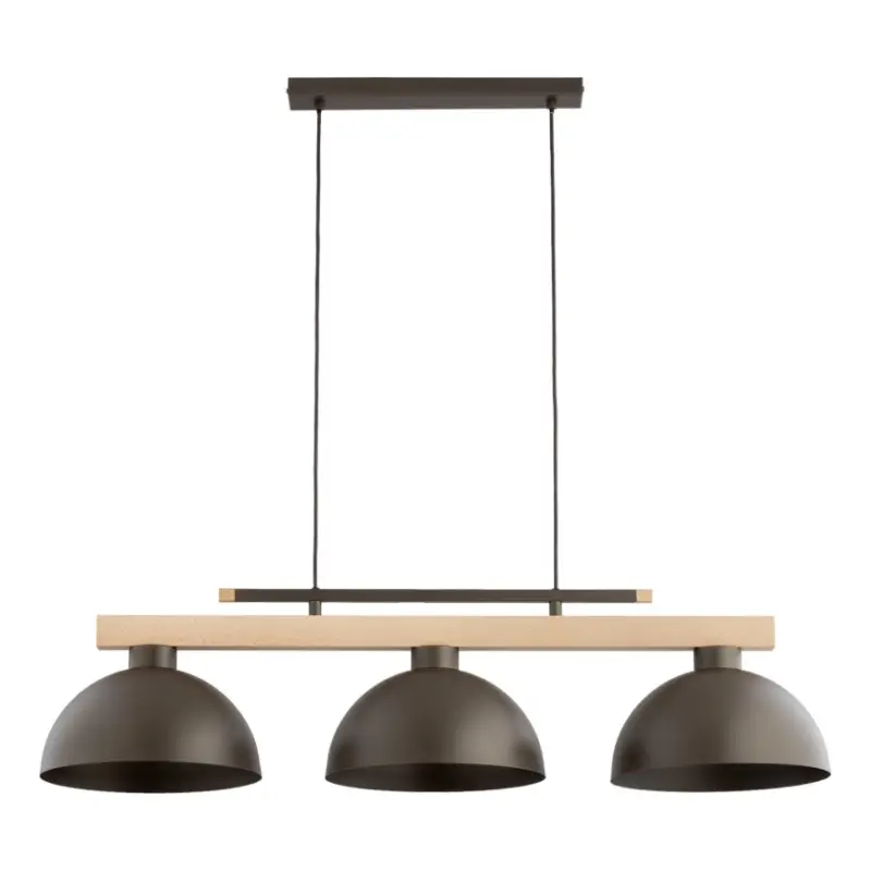 Aanbieding Hanglamp met kabel VERTA 3xE27/15W/230V bruin/beige