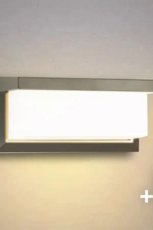 Brilagi - LED dimbare buitenwandlamp BRICKY 1xE27/6W/230V 2700-6500K IP54 grijs Flitsaanbieding