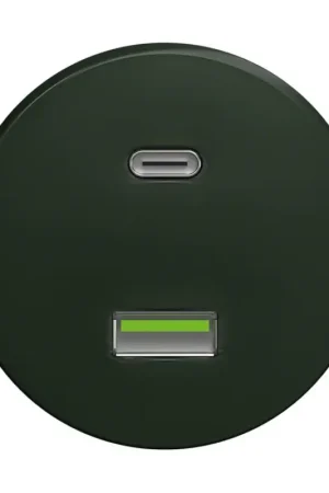 Bestseller Reblig - Retro USB-stopcontact A+C zonder afdekraam, groen