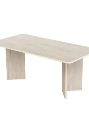 Beperkte Voorraad Eettafel NEL 180x90 cm beige