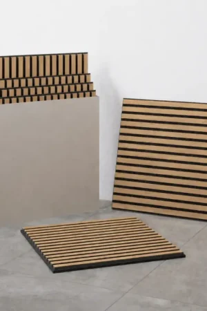 Beste Prijs Set van 4 akoestische bekledingspanelen VASAVIK 60x60 cm geolied eiken