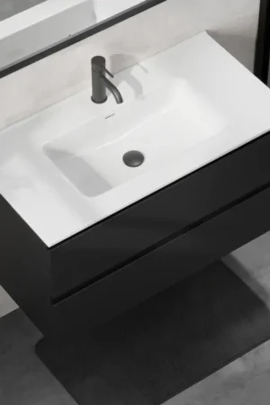 Badmeubel met wastafel KENWOOD 91 cm zwart/wit Superprijs