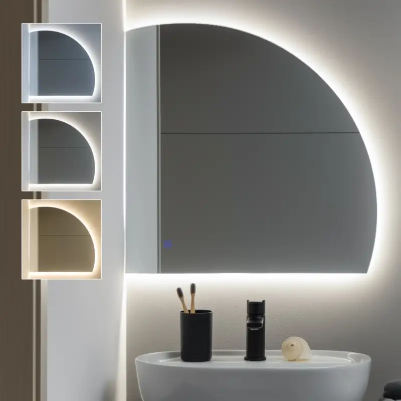 Aanbieding Brilagi - LED-badkamerspiegel QUARTIERE LED/18W/230V 50x55 cm IP44 CRI 90 dimbaar + CCT