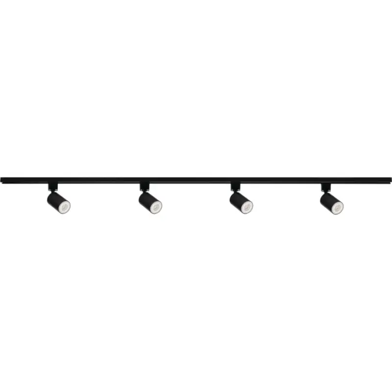 Spot in railsysteem ALTEAR 4xGU10/10W/230V 1,5m zwart Direct Verzonden