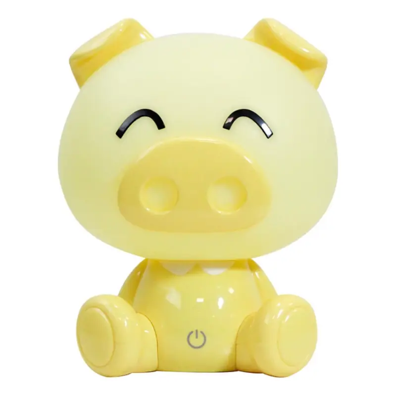 ONLI - LED dimbaar nachtlampje voor kinderen PUPPIES LED/3W/230V 19 cm varkentje/geel Must-Have