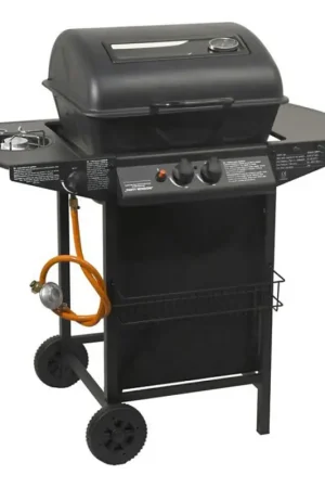 Gasbarbecue met 3 branders, zwart Speciale Aanbieding