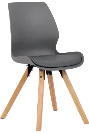 Eetkamerstoel Luna Basismateriaal:Kunststof | Kleur:grijs Rechtstreeks Van De Fabrikant