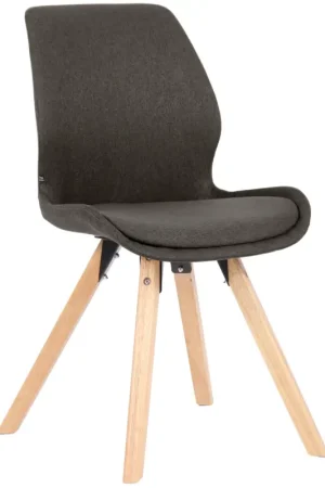 Eetkamerstoel Luna Basismateriaal:Stof | Kleur:donkergrijs Koop Online