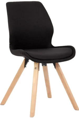 Eetkamerstoel Luna Basismateriaal:Stof | Kleur:zwart Meest Verkocht