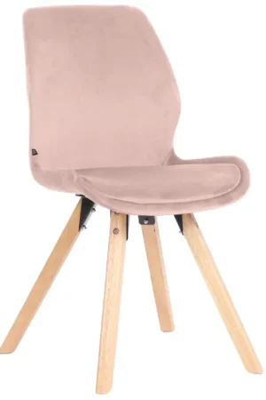 Eetkamerstoel Luna Basismateriaal:Fluweel | Kleur:roze Shop Nu