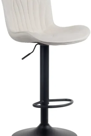 Koopje Barkruk Linus Basismateriaal:Fluweel | Kleur:creme