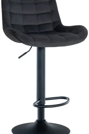 Flitsaanbieding Barkruk Tover Basismateriaal:Fluweel | Kleur:zwart