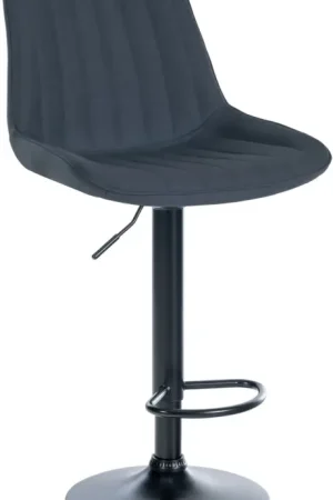 Dagaanbieding Barkruk Toni Stof Kleur:donkergrijs | Kleur frame:zwart