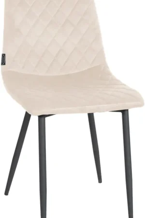 Bestel Nu Eetkamerstoel Telde Fluweel Kleur:creme
