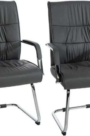 Voordeelprijs Set van 2 Eetkamerstoelen Sievert Kleur:grijs