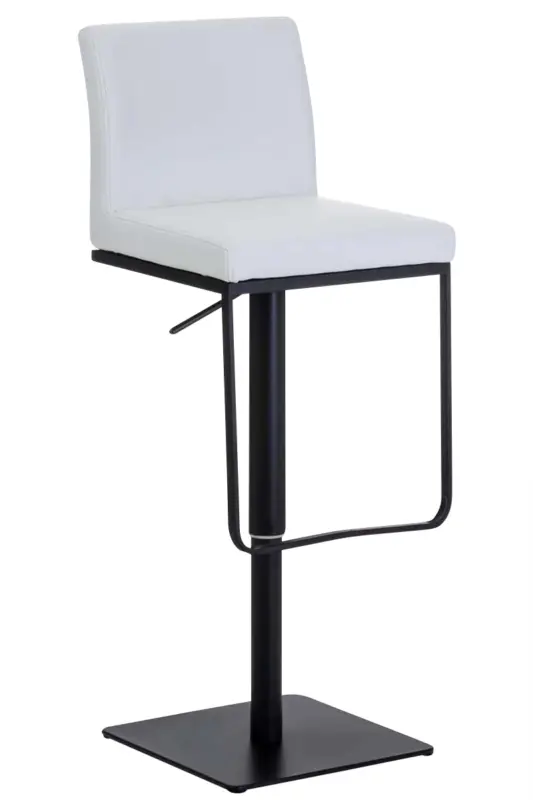 Flitsaanbieding Barkruk Panama kunstlederen bekleding Kleur frame:zwart | Kleurvarianten:wit
