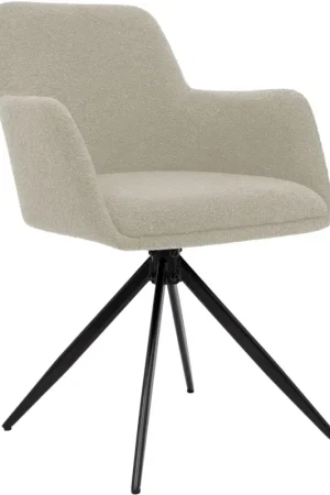 Shop Nu Eetkamerstoel Olema Teddy stof Kleur:taupe