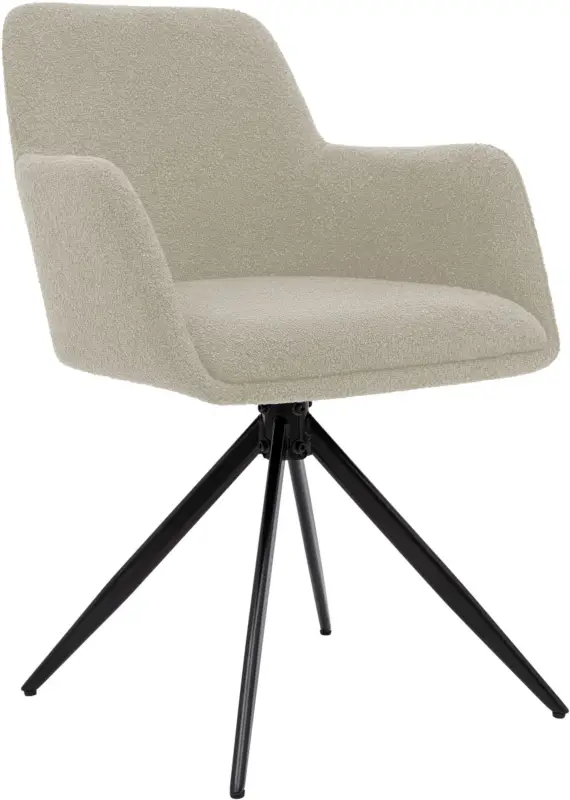 Shop Nu Eetkamerstoel Olema Teddy stof Kleur:taupe