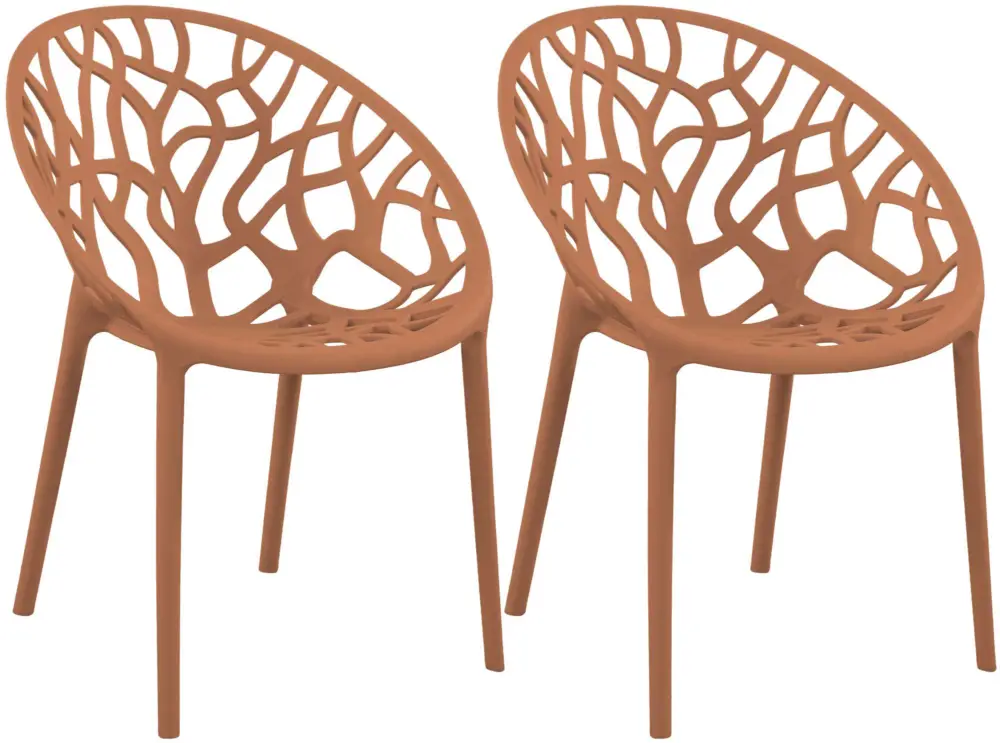 2-delige set tuinstoelen Hope Kleur:terracotta Merkproduct