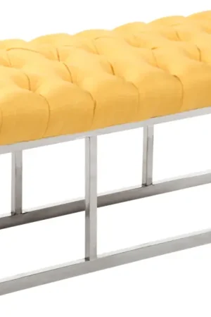 Express Levering Bank Amun E stof Kleur:geel | Maat:120 cm