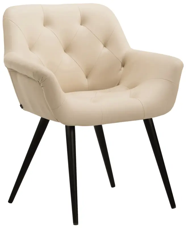 Aanbieding Eetkamerstoel Langford Basismateriaal:Kunstleer | Kleur:creme