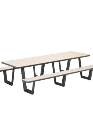 Bell picknick set - 280x178 cm - carbon black - light teak Vironwood Actieprijs