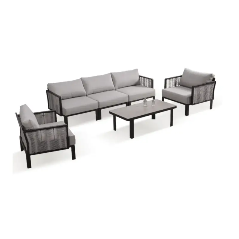 Koop Vandaag Boender Outdoor Bali loungeset met ropes 5-delig