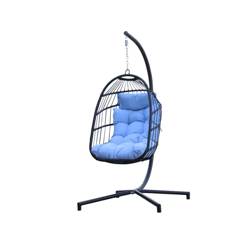 Boender Outdoor buiten hangstoel met standaard blauw Koop Vandaag