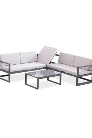 Laatste Versie Boender Outdoor moderne verstelbare loungeset 3-delig