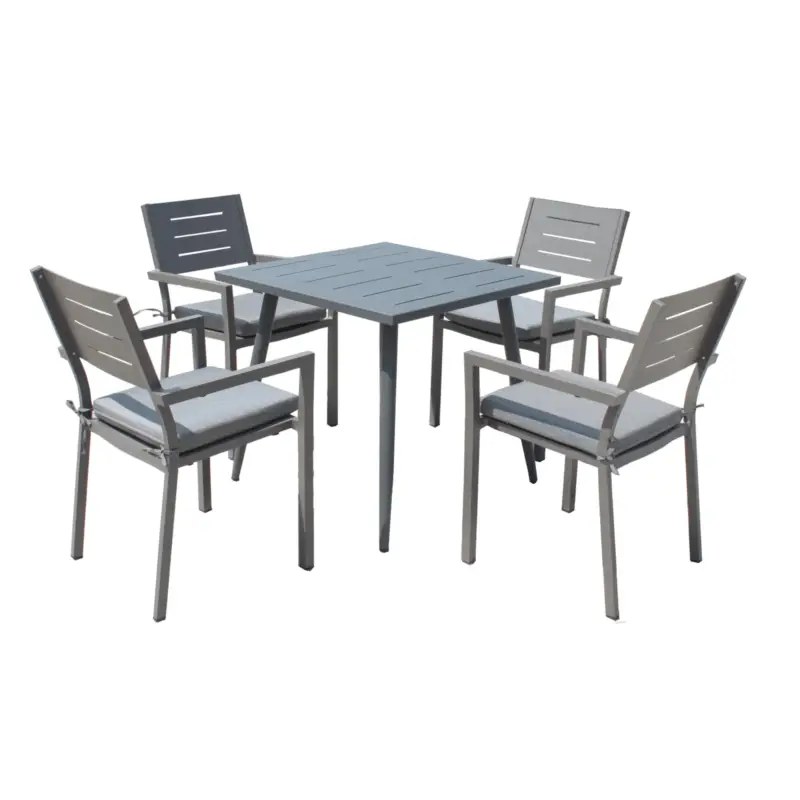 Boender Outdoor Tuinset 5-delig met kussens diningset Antraciet Veilige Betaling