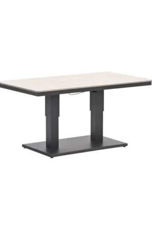 Exclusieve Aanbieding Cyprus tuintafel in hoogte verstelbaar 150x87cm aluminium polywood