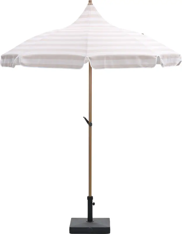 Rechtstreeks Van De Fabrikant Garden Impressions Aloha parasolset Ø200 cm ecru met voet
