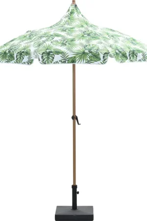 Garden Impressions Aloha parasolset Ø200 cm palm green met voet Laatste Versie
