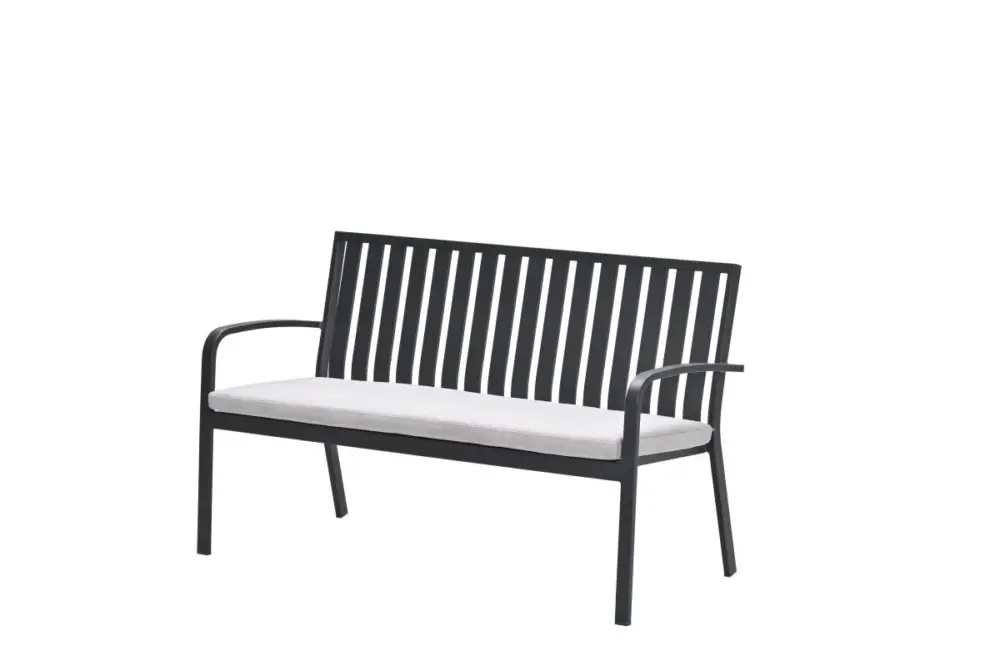 Garden Impressions Bruno parkbank aluminium carbon black valley sand Meest Verkocht