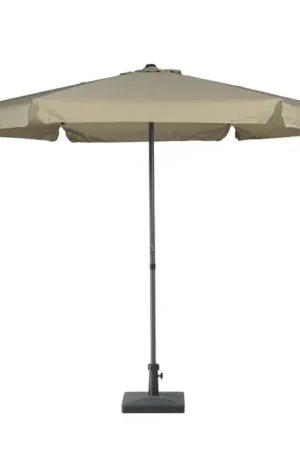 Delta parasol - Ø300 cm - carbon black - taupe Speciale Aanbieding