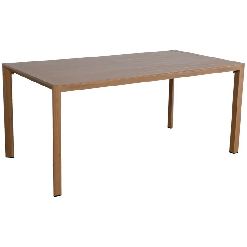 Koop Vandaag Garden Impressions Felini tuintafel aluminium - 160x84 cm - light teak look