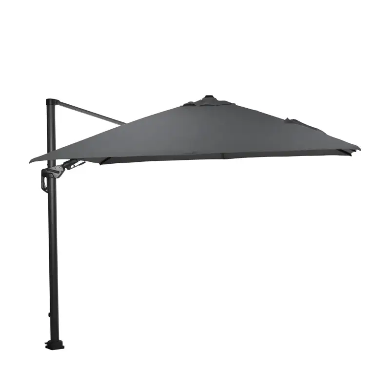 Hawaii Deluxe parasol - 300x300 cm - carbon black - royal antraciet Shop Nu